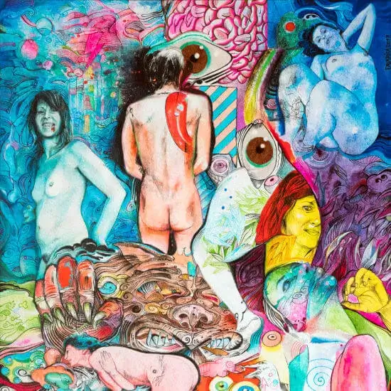 Œuvre sur papier, peinture à l’aquarelle et à l’encre à l’alcool