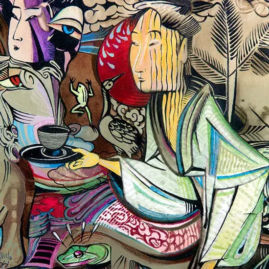 Création digitale, œuvre d’inspiration japonaise